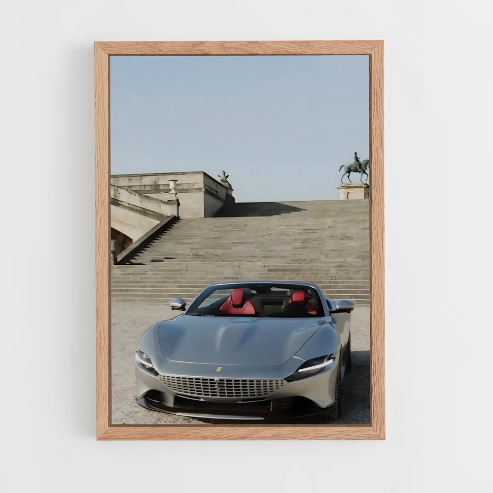 Poster L'Élégance Argentée – affiche Ferrari (vue 4)